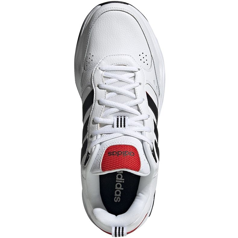 Sapatos masculinos Adidas Strutter branco e preto EG2655 vermelho 1