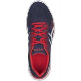 Sapatos de voleibol masculinos Asics Gel-Task azul-vermelho B704Y 400 azul marinho multicolorido azul marinho 1