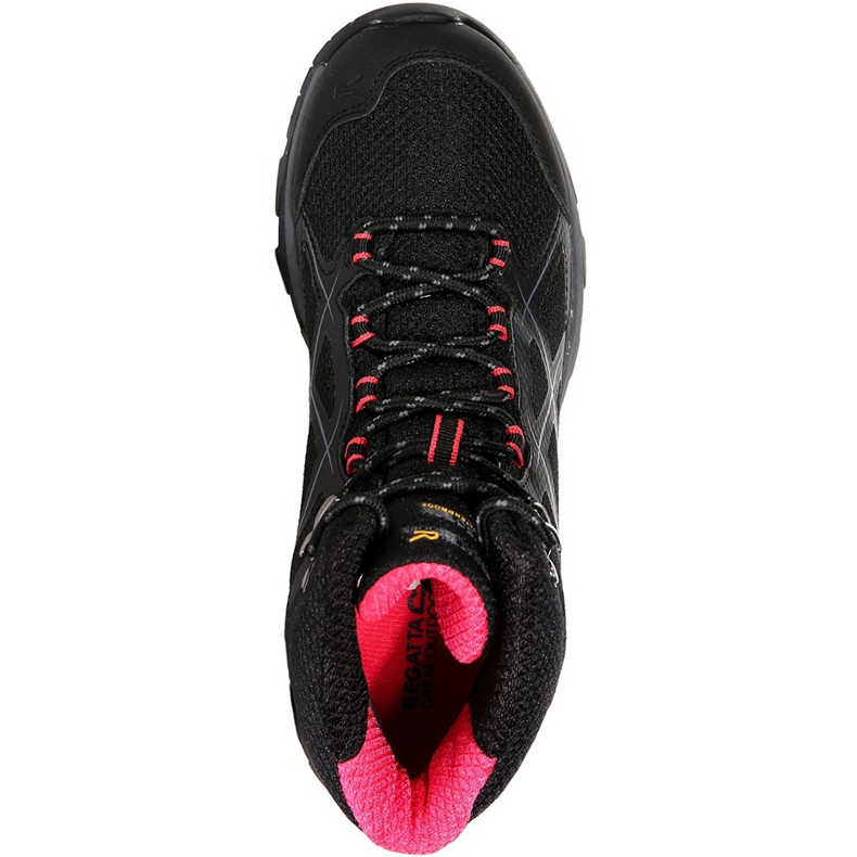 Sapatos femininos Regatta Wms Kota Mid preto e rosa RWF490 7HQ 1
