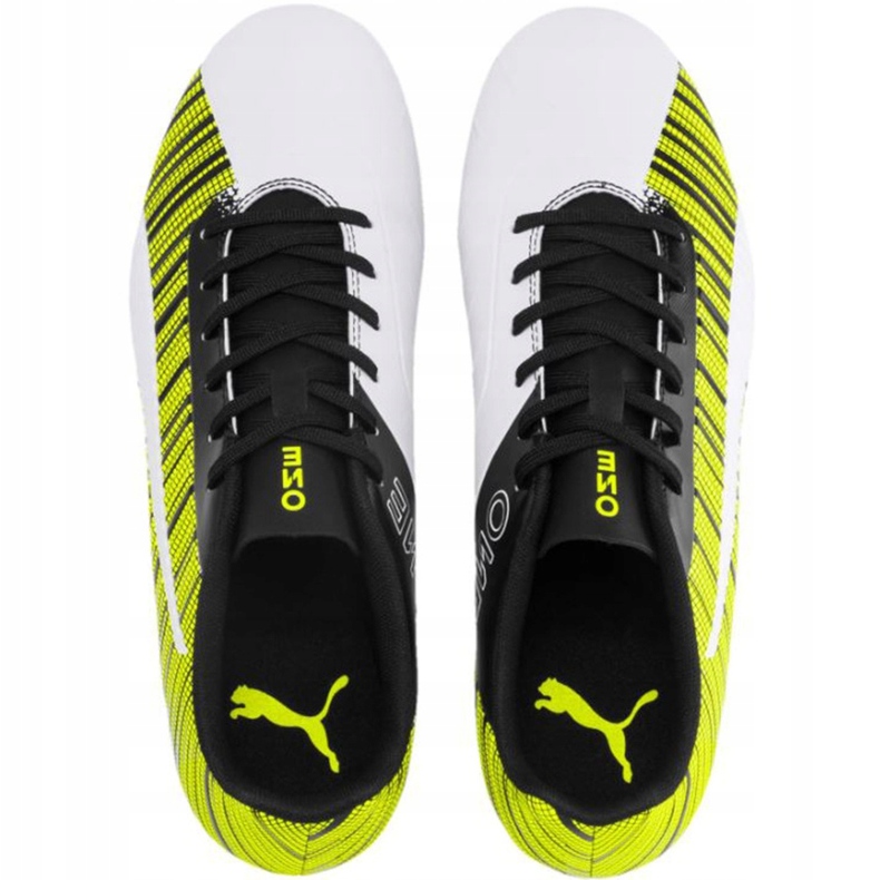 Chuteiras Puma One 5.4 Fg Ag amarelo-branco-preto 105605 03 1