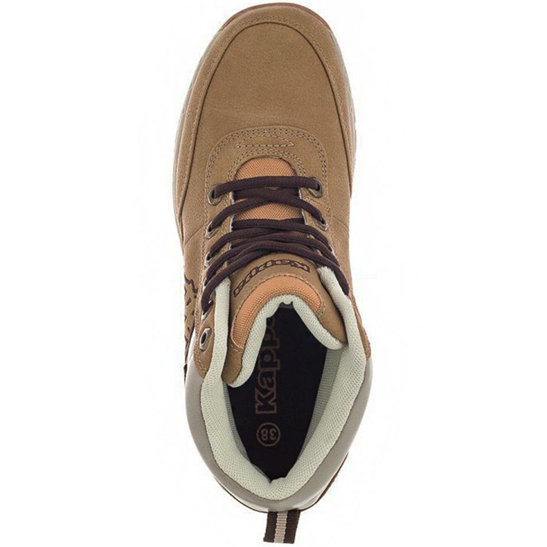 Calçados infantis Kappa Bright Mid T, marrom claro 260239T 4141 castanho 1