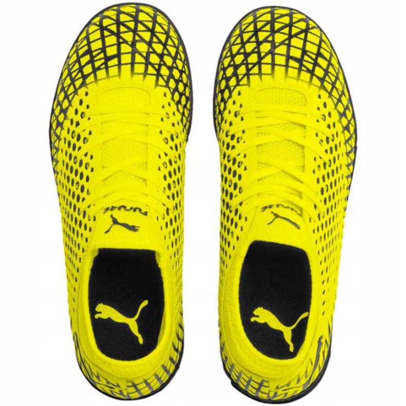 Chuteiras Puma Future 4.4 Tt Junior amarelo-preto 105699 03 1