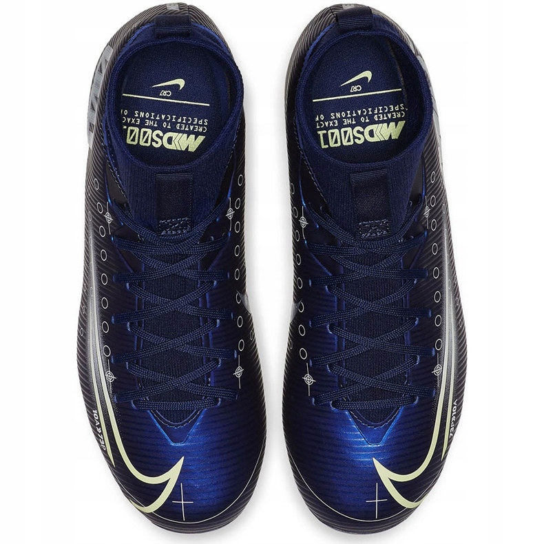 Chuteira Nike Mercurial Superfly 7 Academy Mds FG / MG Junior BQ5409 401 azul marinho azul marinho 1