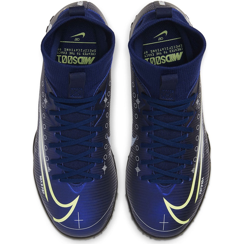 Chuteira Nike Mercurial Superfly 7 Academy Mds Tf Junior BQ5407 401 azul marinho azul marinho 1