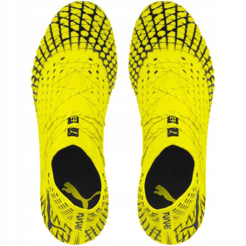 Chuteiras Puma Future 4.1 Netfit Fg Ag amarelo-preto 105579 03 1