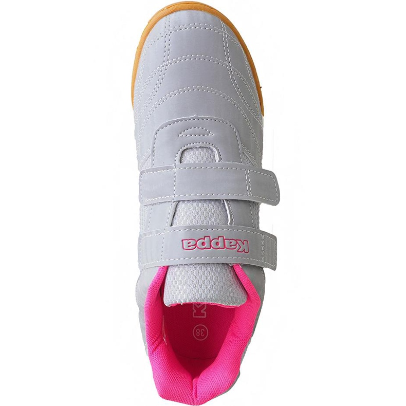 Sapatos infantis Kappa Kickoff T rosa-prateado 260509T 1522 prata cinza 1