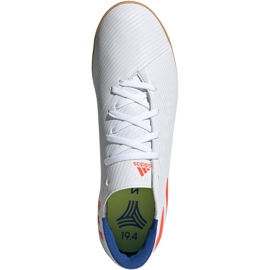 Adidas Nemeziz Messi 19.4 Em chuteiras brancas e vermelhas F34550 branco branco 1
