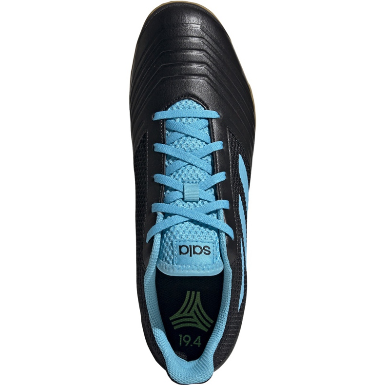 Chuteiras adidas Predator 19.4 In Sala preto e azul F35631 preto azul 1
