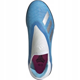 Chuteiras Adidas X 19.3 Ll Tf Junior azuis EF9123 azul azul 1