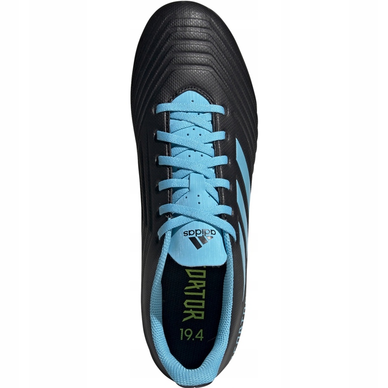 Chuteiras adidas Predator 19.4 FxG preto e azul F35598 1