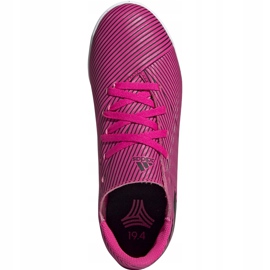 Adidas Nemeziz 19.4 In Junior chuteiras rosa F99939 1