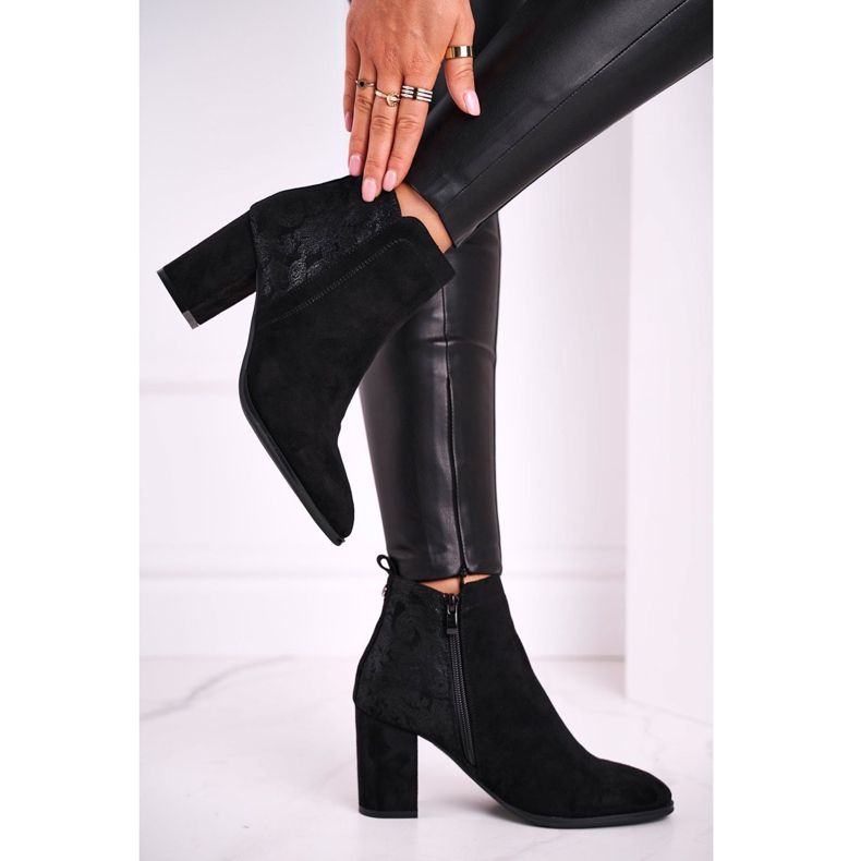 Botas femininas de salto alto Sergio Leone pretas BT508 preto 2