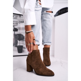 Botas femininas de salto alto Sergio Leone Olive BT508 castanho multicolorido 1