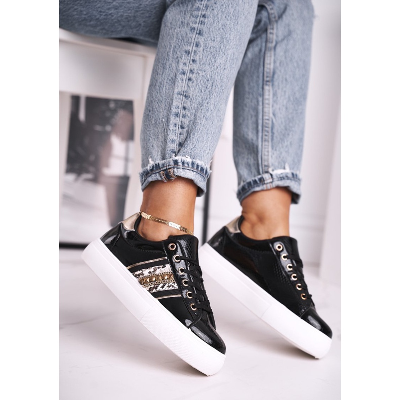 FB1 Calçados Esportivos Femininos Preto Rylee 1