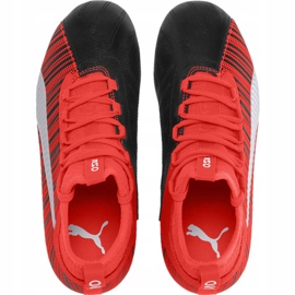 Chuteira Puma One 5.3 Fg Ag Junior vermelho preto 105657 01 multicolorido 1