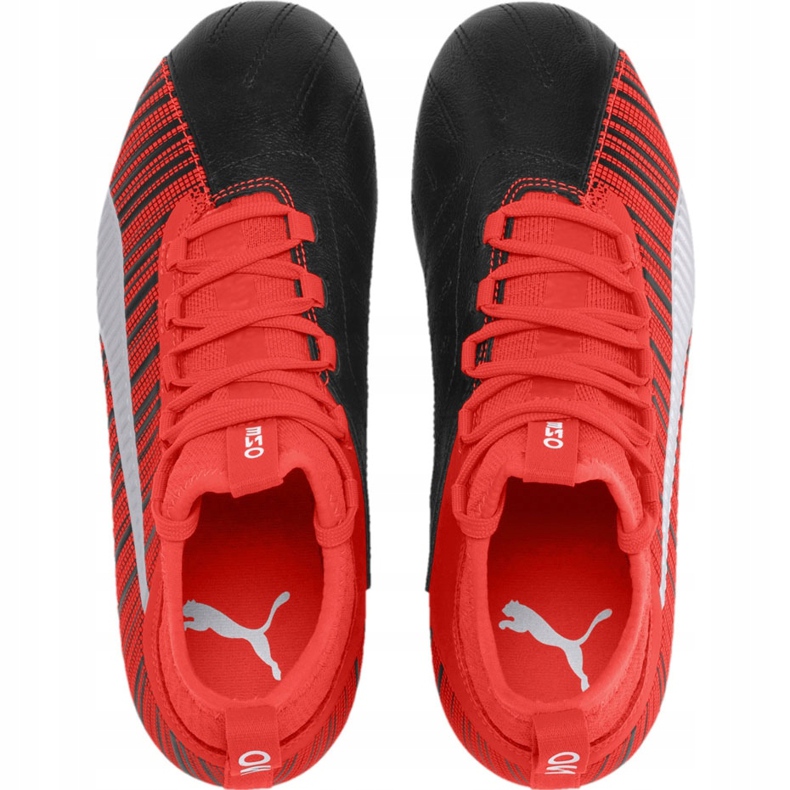 Chuteira Puma One 5.3 Fg Ag Junior vermelho preto 105657 01 multicolorido 1