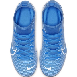 Chuteiras Nike Mercurial Superfly 7 Club FG / MG Junior AT8150 414 azul azul 1