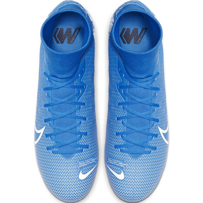 Chuteiras Nike Mercurial Superfly 7 Academy FG / MG AT7946 414 multicolorido azul 1 Chuteiras Nike Mercurial Superfly 7 Academy FG / MG AT7946 414 multicolorido azul 1