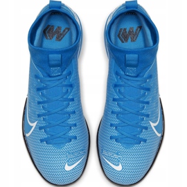 Chuteiras Nike Mercurial Superfly 7 Academy Ic Junior AT8135 414 multicolorido azul 1 Chuteiras Nike Mercurial Superfly 7 Academy Ic Junior AT8135 414 multicolorido azul 1