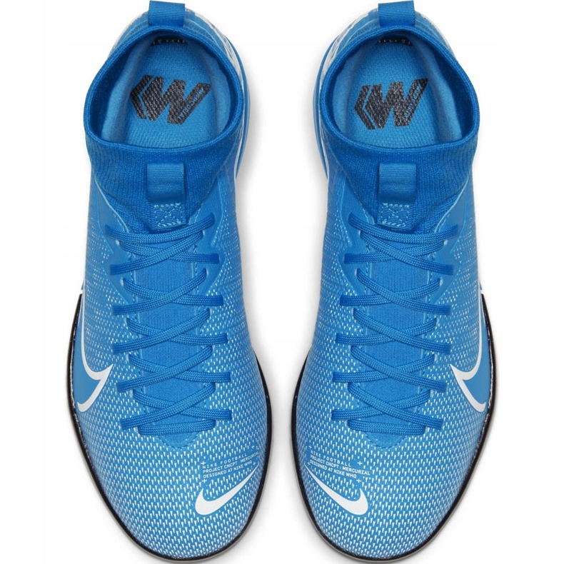 Chuteiras Nike Mercurial Superfly 7 Academy Ic Junior AT8135 414 multicolorido azul 1 Chuteiras Nike Mercurial Superfly 7 Academy Ic Junior AT8135 414 multicolorido azul 1
