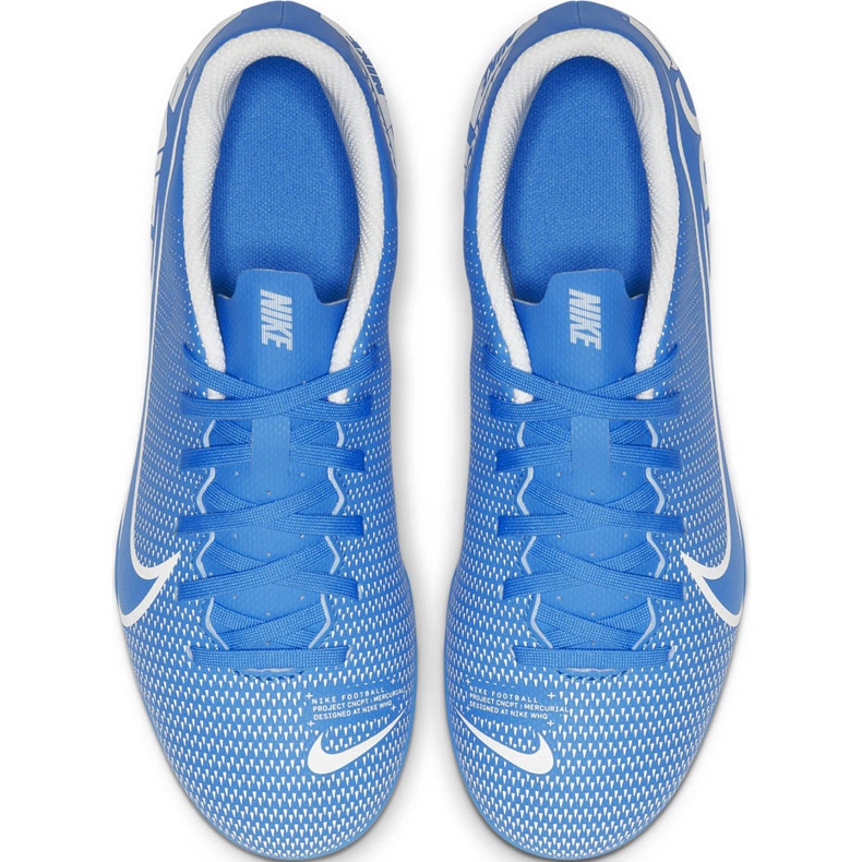 Chuteiras Nike Mercurial Vapor 13 Club FG / MG Junior AT8161 414 azul azul 1