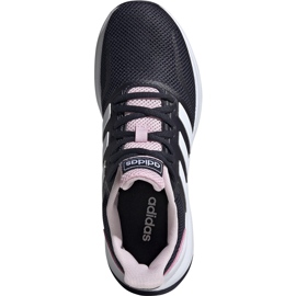 Tênis de corrida feminino Adidas Falcon EF0152 preto rosa 1