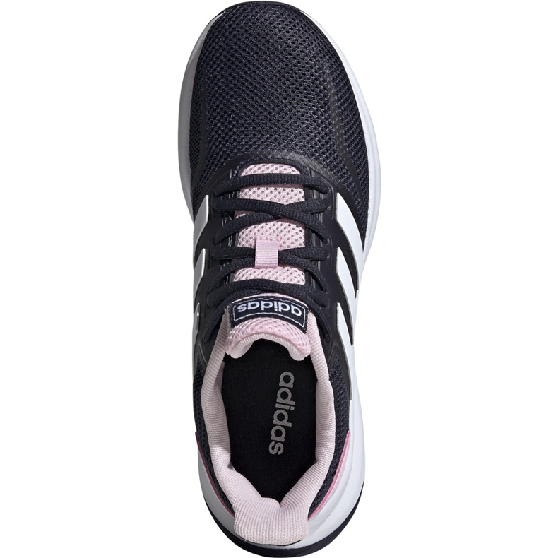 Tênis de corrida feminino Adidas Falcon EF0152 preto rosa 1