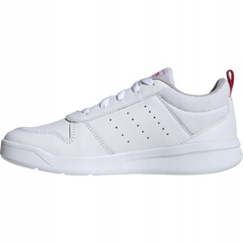 Sapatos infantis Adidas Tensaur K branco-rosa EF1088 1