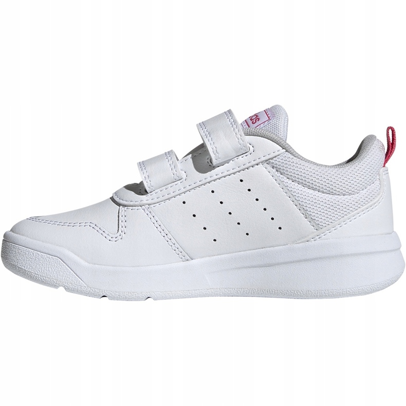 Sapatos infantis brancos Adidas Tensaur C EF1097 rosa 1