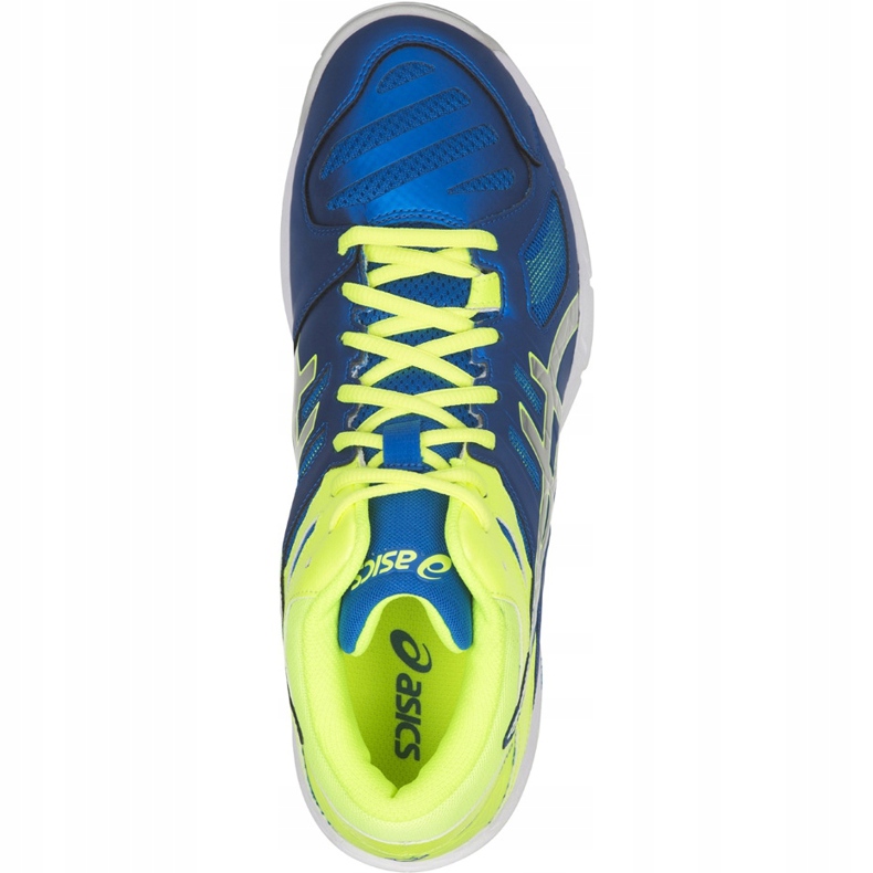 Asics Gel Beyond 5 Mt azul-amarelo B600N 400 tênis masculino para voleibol 1