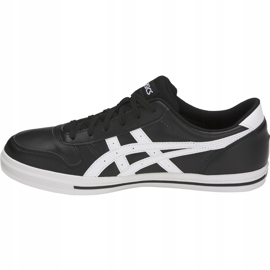 Sapatos masculinos Asics Aaron preto e branco 1201A007 002 1