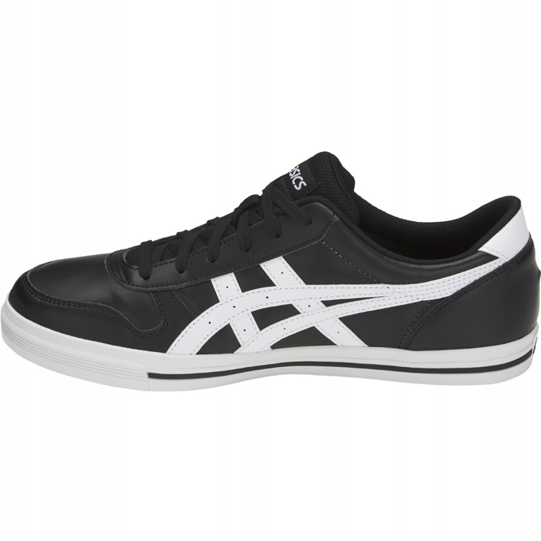 Sapatos masculinos Asics Aaron preto e branco 1201A007 002 1
