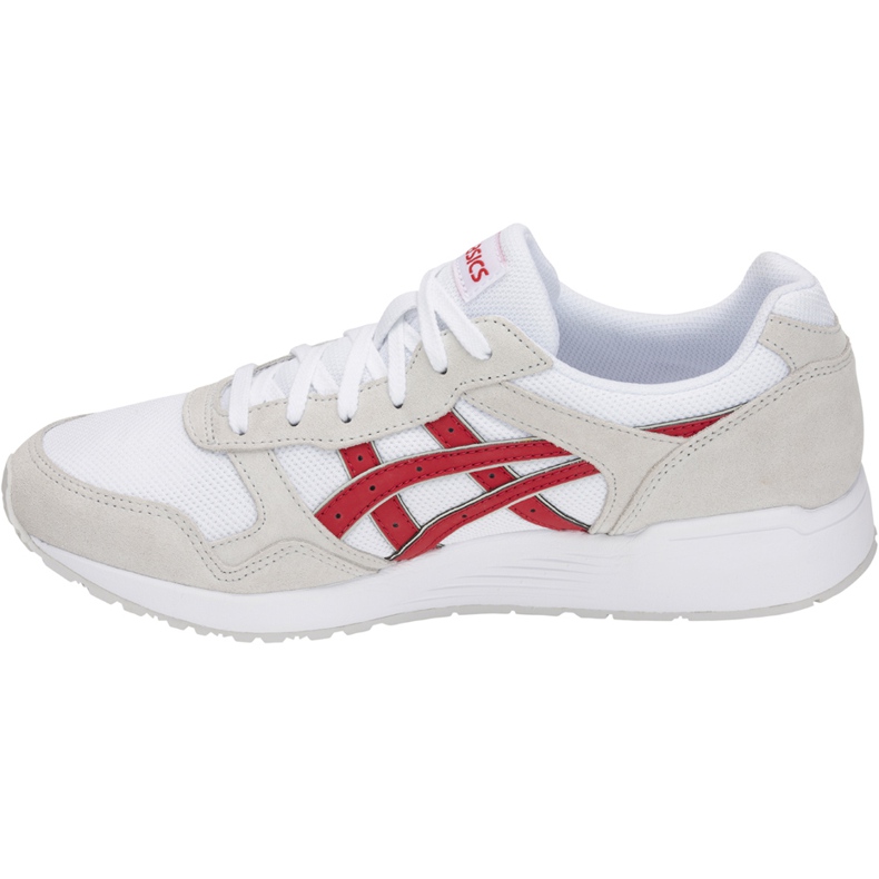 Sapatos masculinos Asics Lyte Trainer branco e vermelho 1201A006 101 1