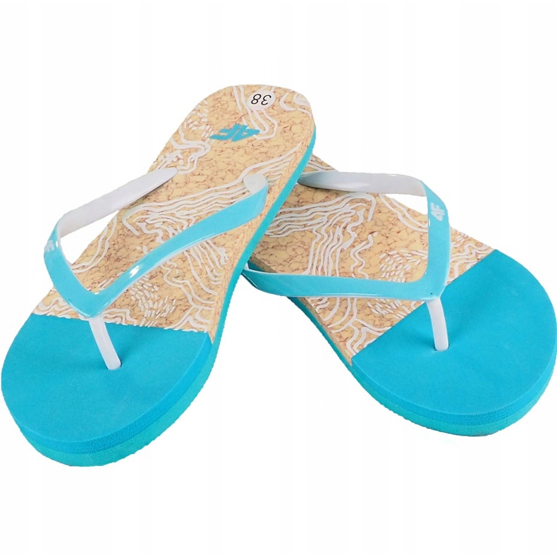 Chinelos femininos 4F H4L19 KLD003 34S azul claro 1 Chinelos femininos 4F H4L19 KLD003 34S azul claro 1
