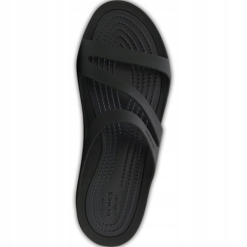 Chinelos femininos da Crocs Swiftwater Sandal W preto 203998 060 2