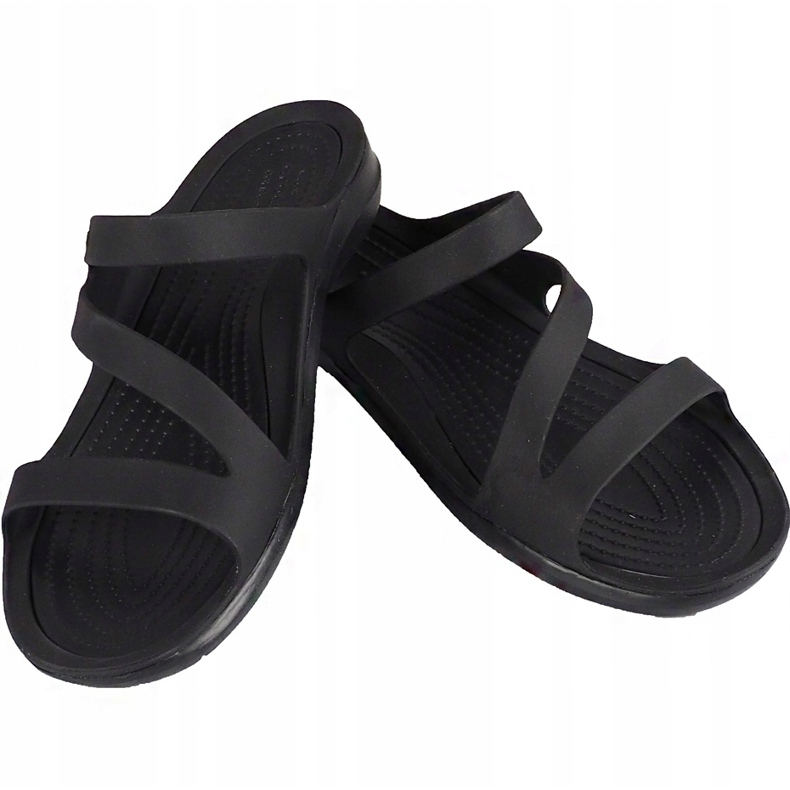 Chinelos femininos da Crocs Swiftwater Sandal W preto 203998 060 1