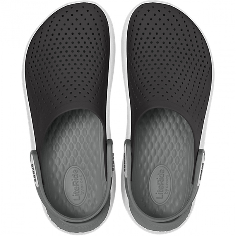 Sandálias de tamanco masculinas Crocs preto / cinza 204592 05M 1