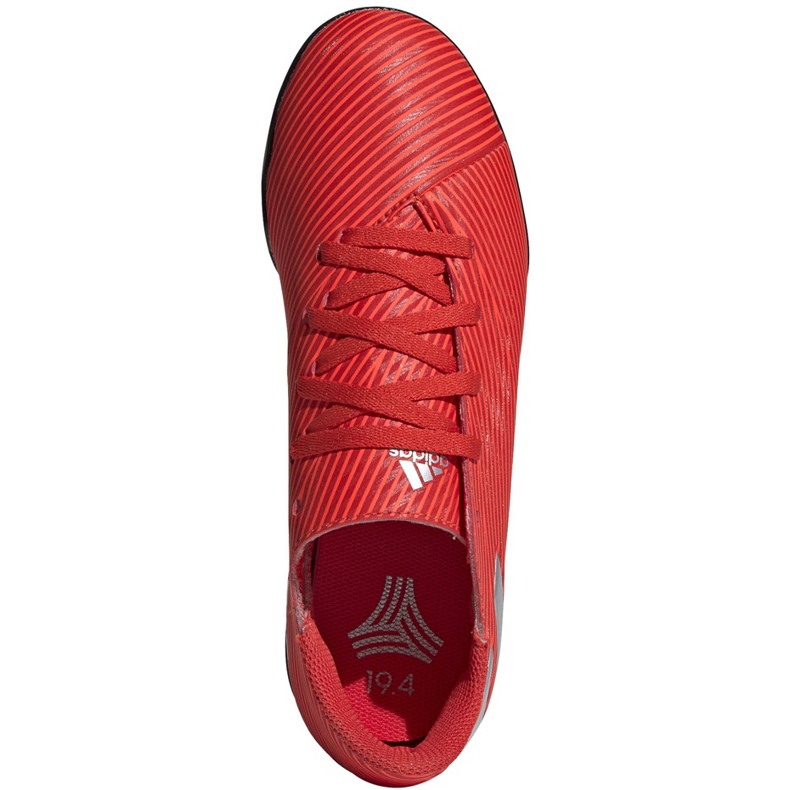Chuteiras vermelhas Adidas Nemeziz 19.4 Tf Jr F99935 vermelho vermelho 1