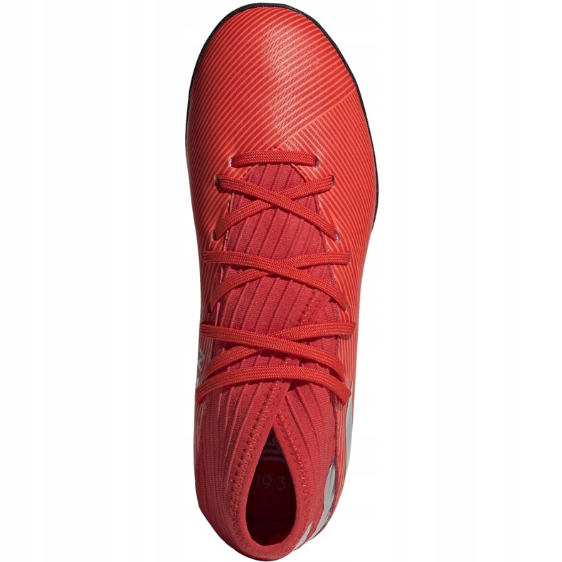 Chuteiras vermelhas Adidas Nemeziz 19.3 Tf Jr F99941 vermelho vermelho 1