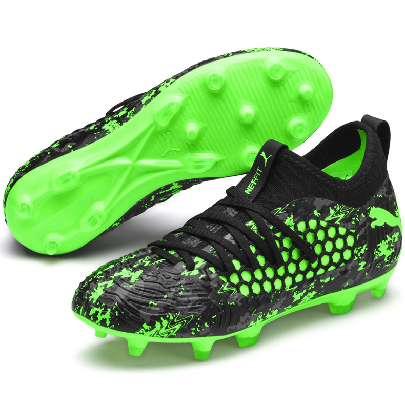 Puma Future 19.3 Netfit Fg Ag Jr 105551 03 chuteiras multicolorido preto 1