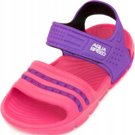 Chinelos de piscina infantil Aqua-speed Noli rosa-roxo cor 39 tolet tolet 2