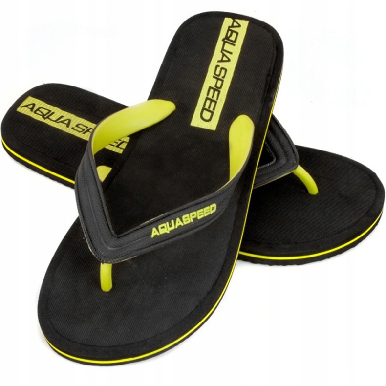 Chinelos de piscina masculina Aqua-speed Faro col. preto 1