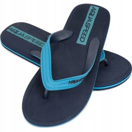 Chinelos de piscina masculina Aqua-speed Faro col. azul 1