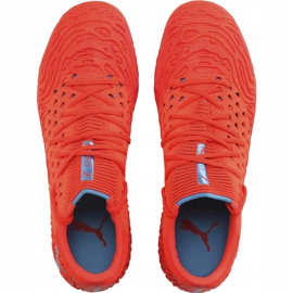 Chuteiras Puma Future 19.1 Netfit Low Fg Ag 105534 01 vermelho vermelho 1