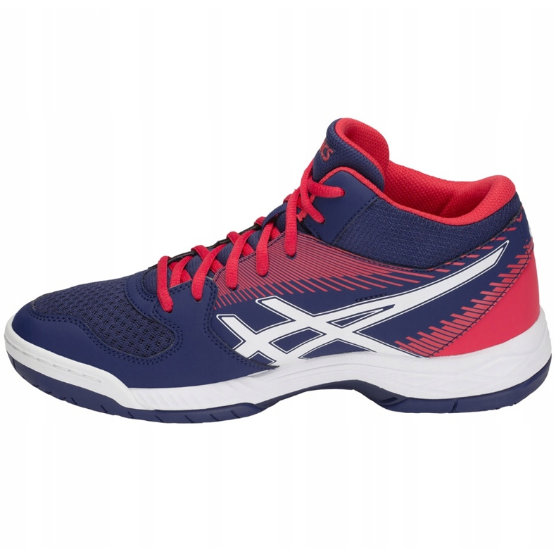 Tênis masculinos de voleibol Asics Gel-Task Mt B703Y-400 branco, vermelho, azul marinho azul marinho 1