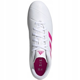 Chuteiras Adidas Nemeziz 18.4 FxG D97990 multicolorido branco 1