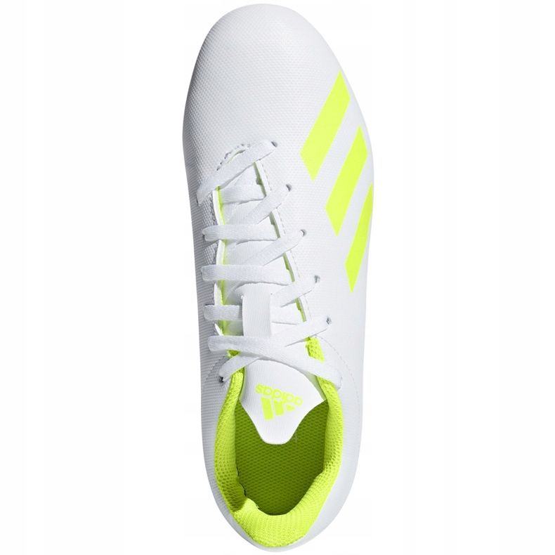 Chuteiras Adidas X 18.4 FxG Jr BB9380 multicolorido branco 1