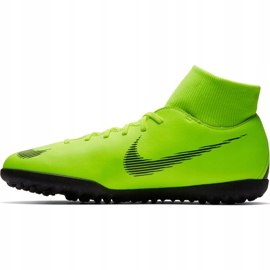 Chuteiras Nike Mercurial Superfly 6 Club Tf AH7372 701 multicolorido verde 1
