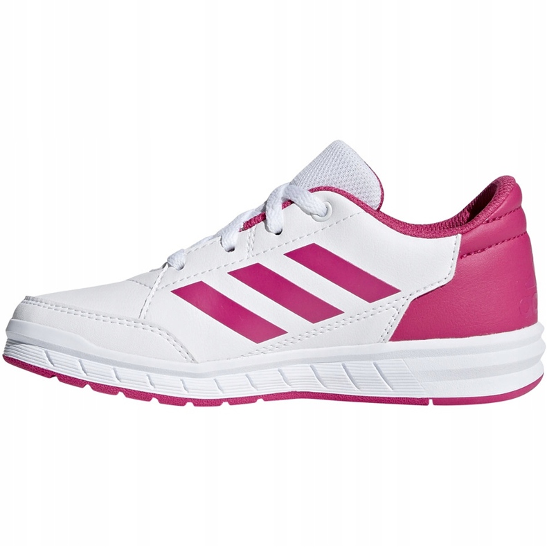 Sapatos infantis Adidas AltaSport K branco e rosa D96870 1