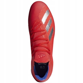 Adidas X 18.3 em chuteiras vermelhas BB9392 multicolorido vermelho 1